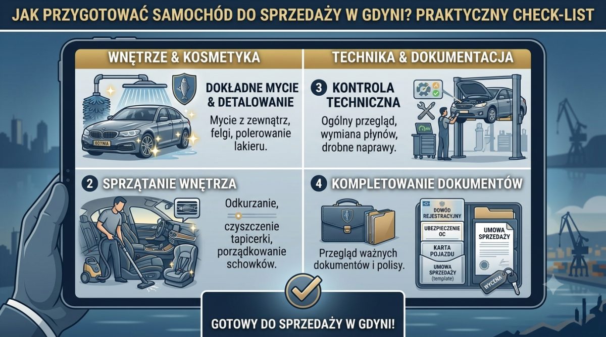 Jak Przygotować Samochód do Sprzedaży w Gdyni?